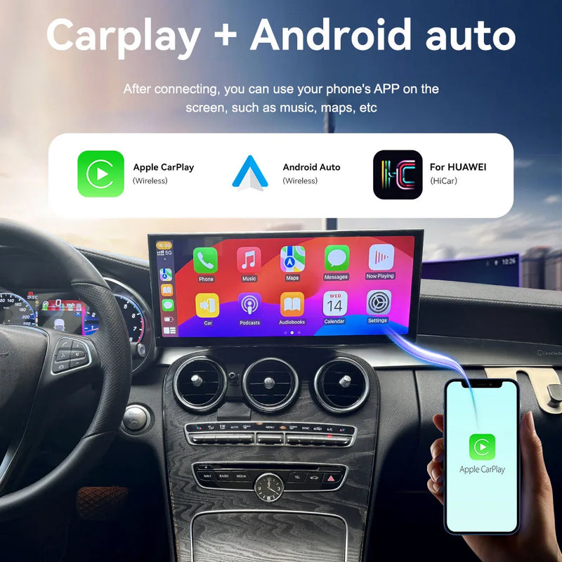 Painel de instrumentos digital TFT para Mercedes Benz C GLC W205 2015-2019