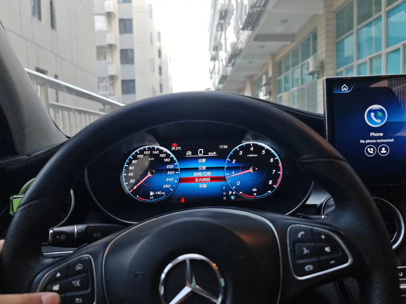 Painel de instrumentos digital TFT para Mercedes Benz C GLC W205 2015-2019