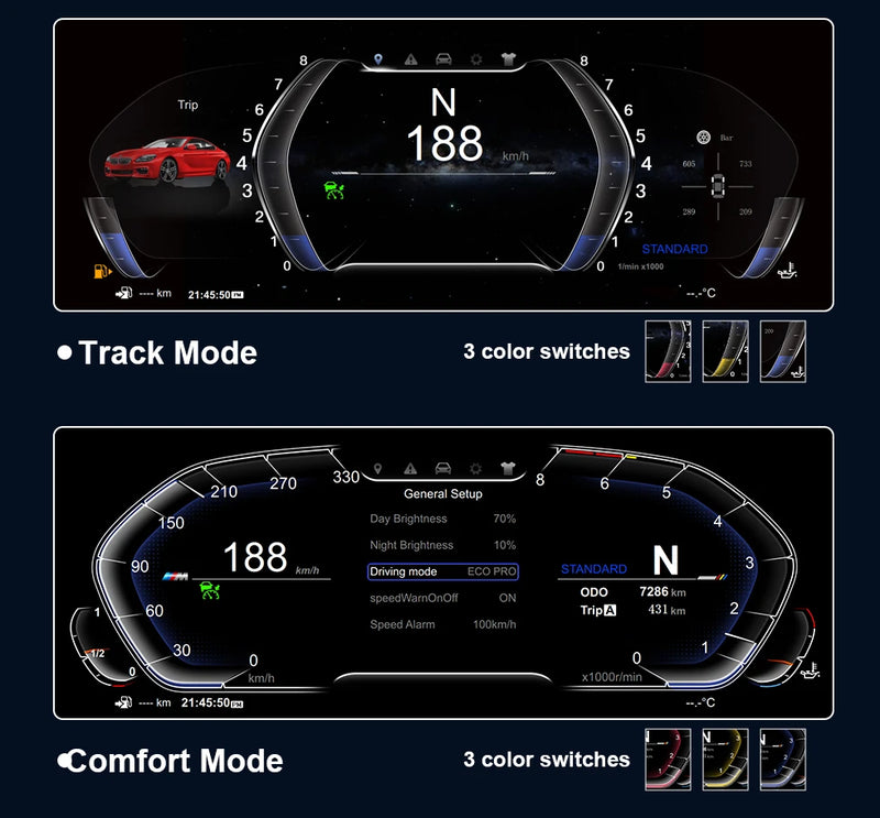 Painel de instrumentos Digital TFT 12.3 para BMW F30 F31 GT-F34 F32 F33 F36