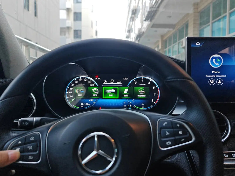 Painel de instrumentos digital TFT para Mercedes Benz C GLC W205 2015-2019