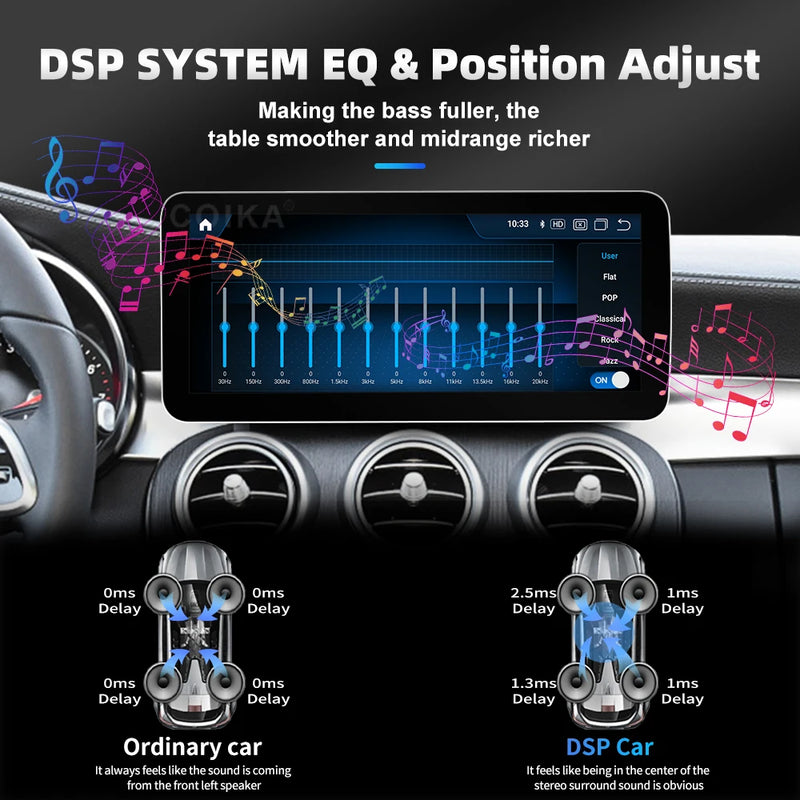 Central multimidia 12.3 " para Mercedes Classe A CLA GLA W176 C117 X156 WIFI SIM 8 Core 1920*720 Carplay GPS Navi Stereo