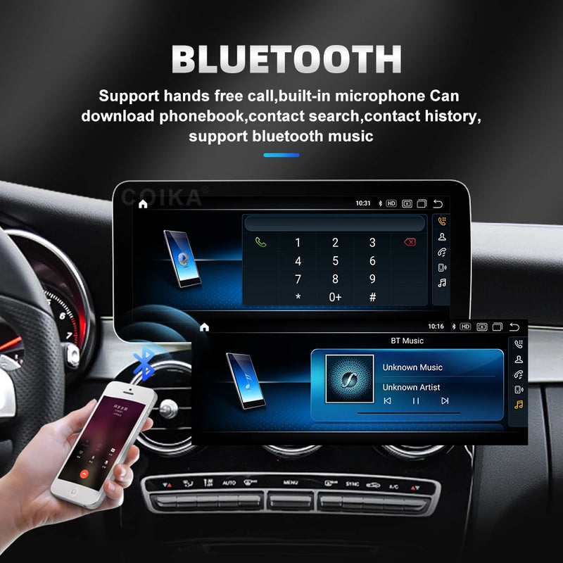 Central multimidia 12.3 " para Mercedes Classe A CLA GLA W176 C117 X156 WIFI SIM 8 Core 1920*720 Carplay GPS Navi Stereo