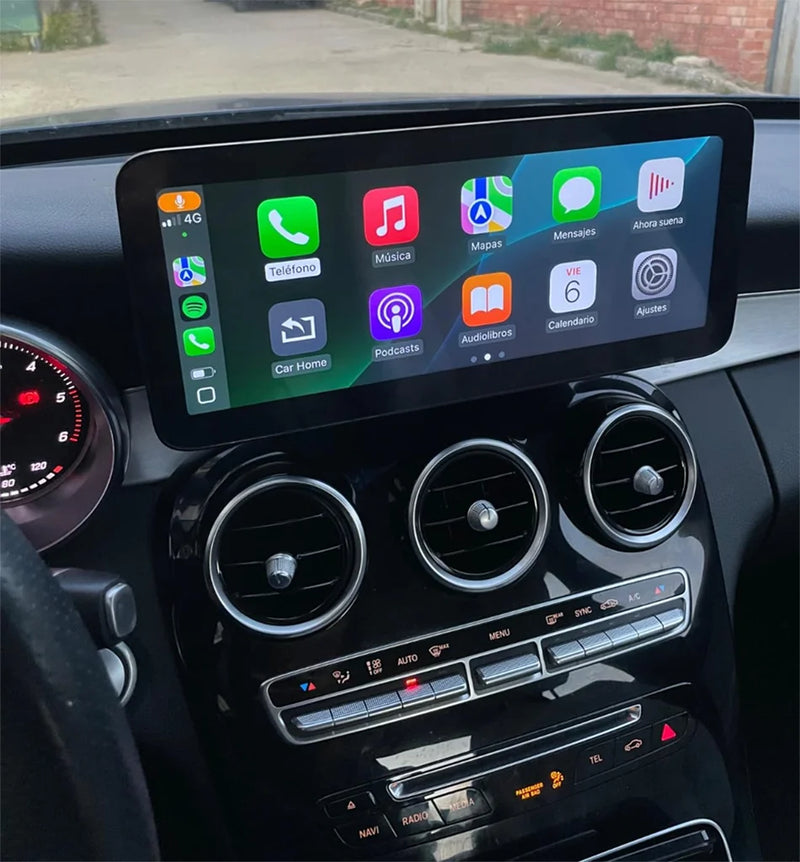 Central multimidia Wireless Carplay para Mercedes Classe CW205 GLC X253 C180 C200 300 350 2015-2018