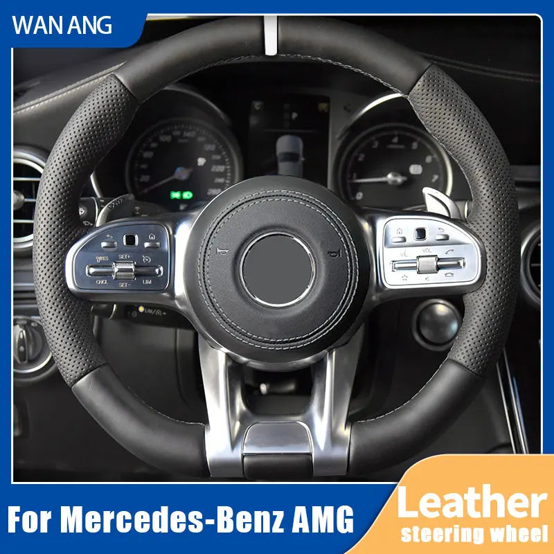 Volante de couro Mercedes Benz AMG