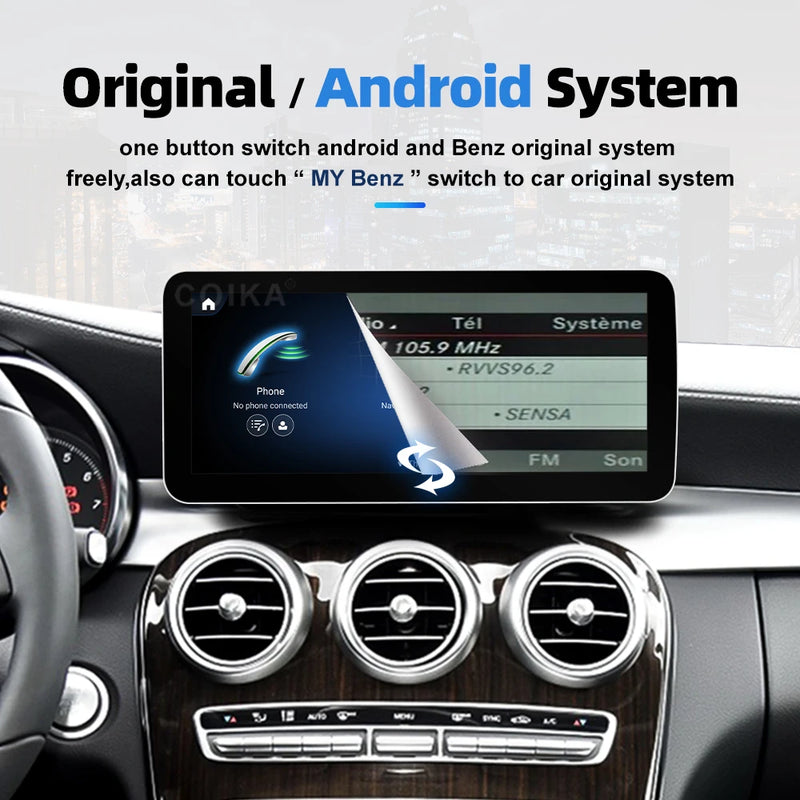 Central multimidia 12.3 " para Mercedes Classe A CLA GLA W176 C117 X156 WIFI SIM 8 Core 1920*720 Carplay GPS Navi Stereo