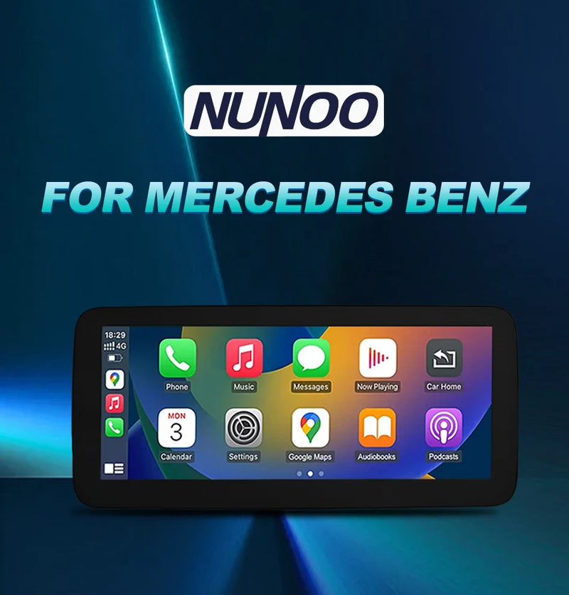 Central multimidia Wireless Carplay para Mercedes Classe CW205 GLC X253 C180 C200 300 350 2015-2018